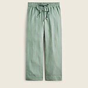 J. Crew Petite Wide-leg Linen Pant, size petite medium